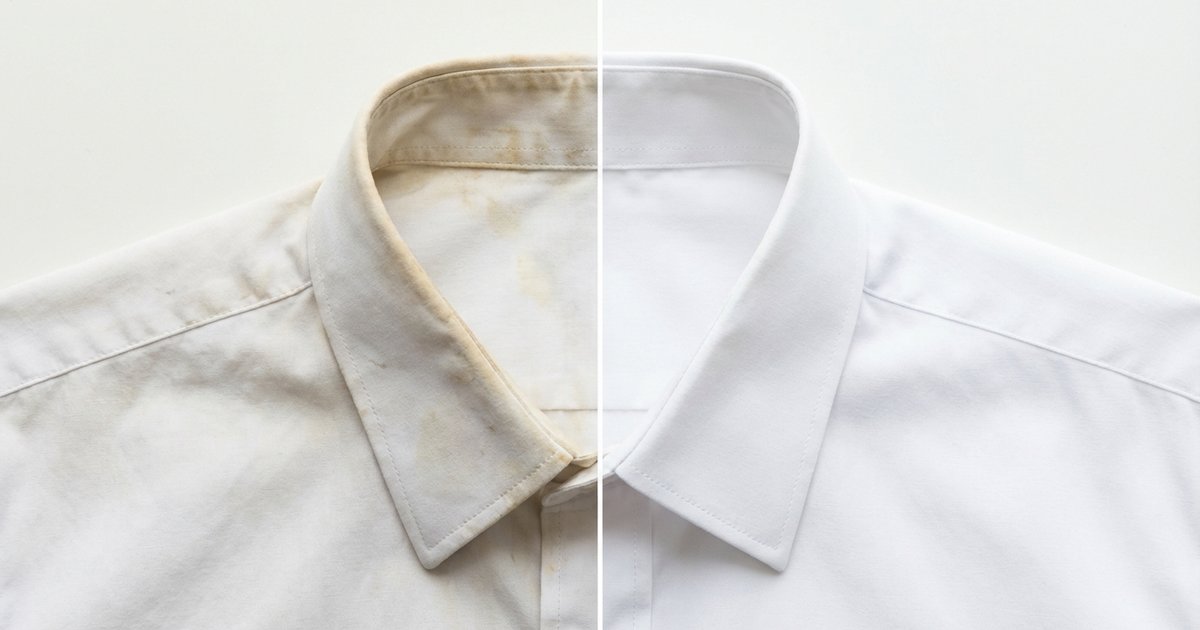 Cách tẩy vết ố vàng cổ áo, nách áo — sạch như mới không cần tiệm giặt