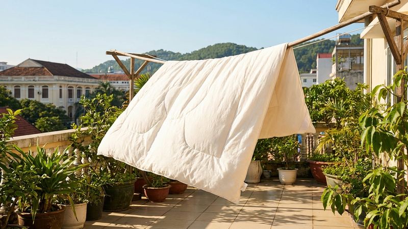 Cách giặt chăn bông tại nhà bằng máy giặt: sạch thơm, không vón cục