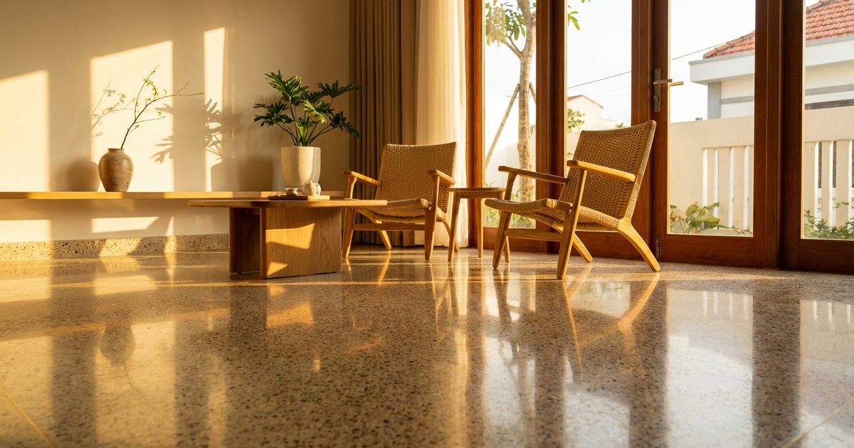 Cách lau sàn nhà sạch bóng không vết loang