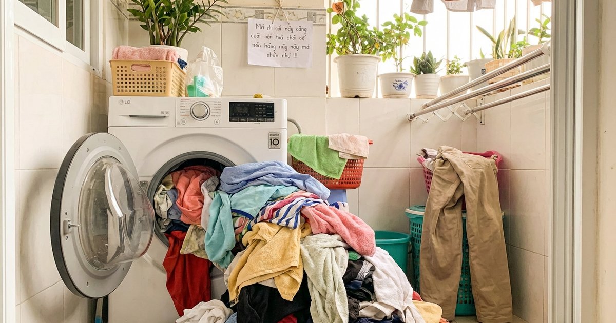 10 sai lầm giặt giũ khiến quần áo nhanh hỏng (và cách sửa)