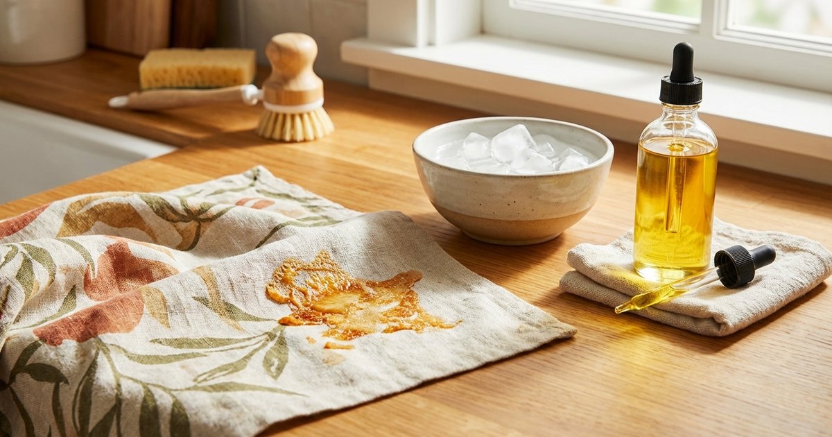 Cách tẩy vết keo dán trên vải: mẹo đá lạnh và dầu ăn cực đơn giản