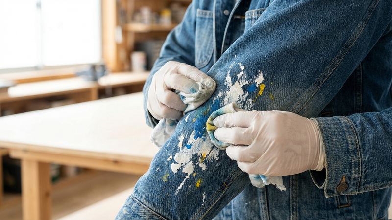 Cách tẩy vết sơn trên quần áo: sơn nước và sơn dầu xử lý khác nhau