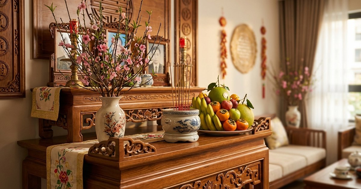 Cách vệ sinh bàn thờ đúng cách đón Tết - Sạch sẽ mà vẫn giữ phong tục
