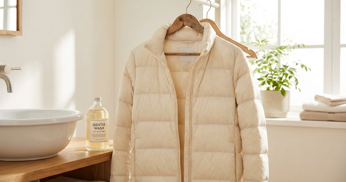 Cách giặt áo khoác lông vũ tại nhà không bị vón cục, giữ phồng như mới