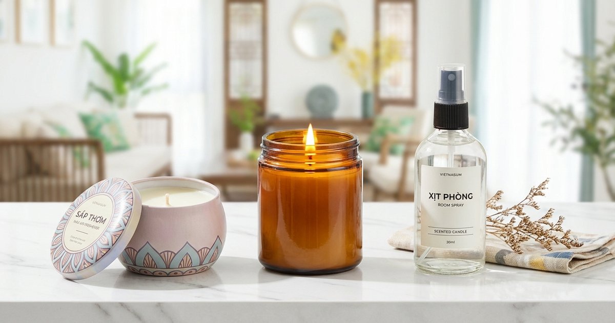 Sáp thơm vs Nến thơm vs Xịt phòng: Chọn gì cho nhà thơm?