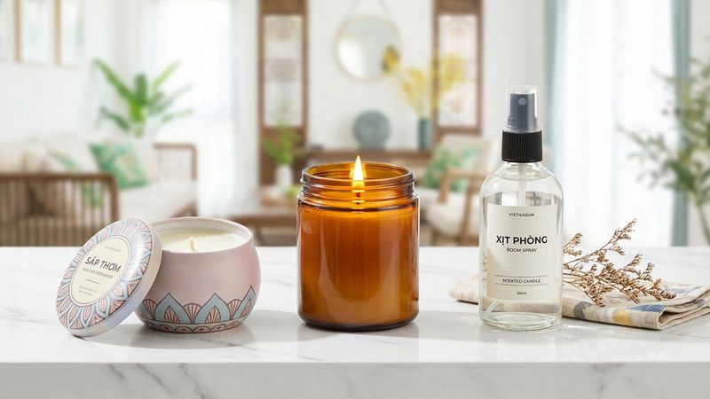 Sáp thơm vs Nến thơm vs Xịt phòng: Chọn gì cho nhà thơm?