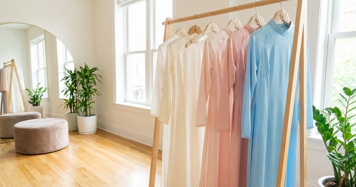 Cách giặt áo dài lụa không phai màu - Giữ mềm mượt sau nhiều lần giặt