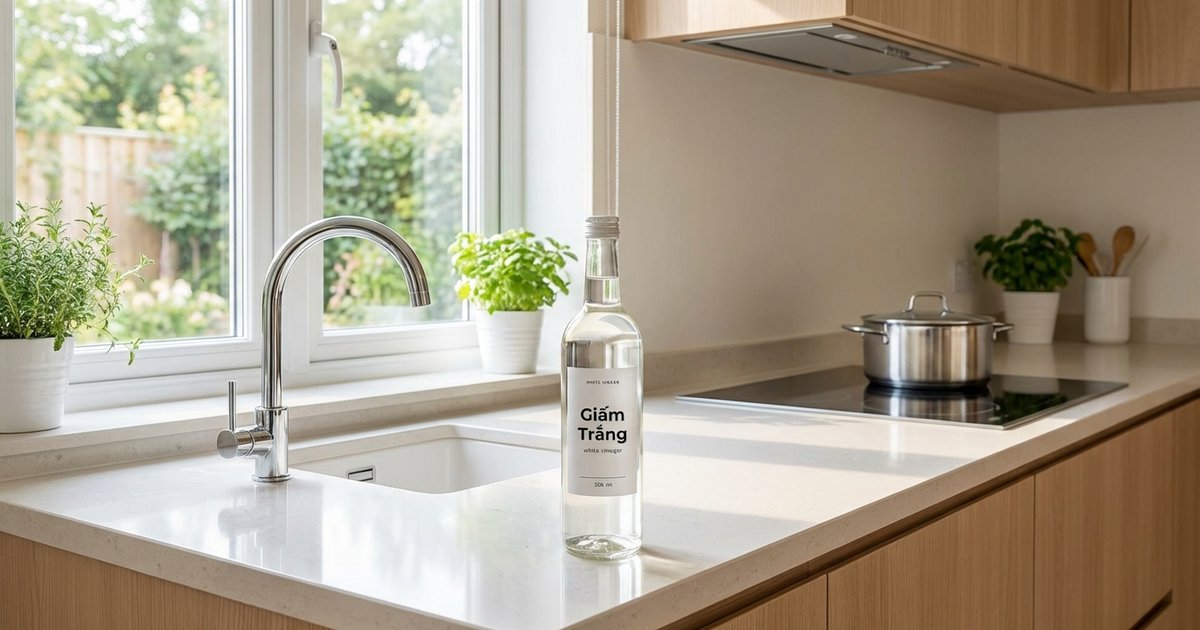 15 mẹo vặt với giấm trắng - Vệ sinh nhà cửa, giặt giũ, khử mùi