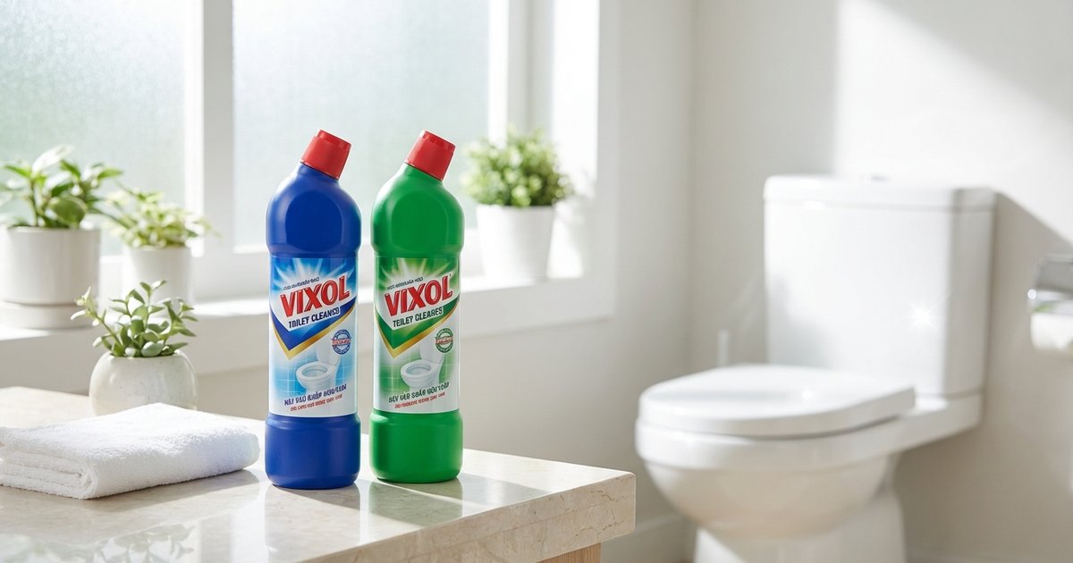 Review nước tẩy bồn cầu Vixol: sạch cỡ nào? Test 5 loại vết bẩn