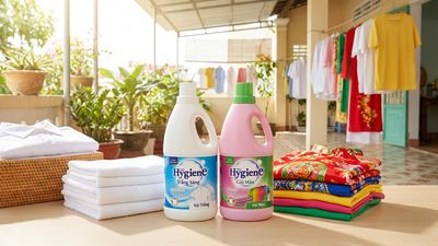 Review nước tẩy quần áo Hygiene: trắng vs màu - dùng loại nào?