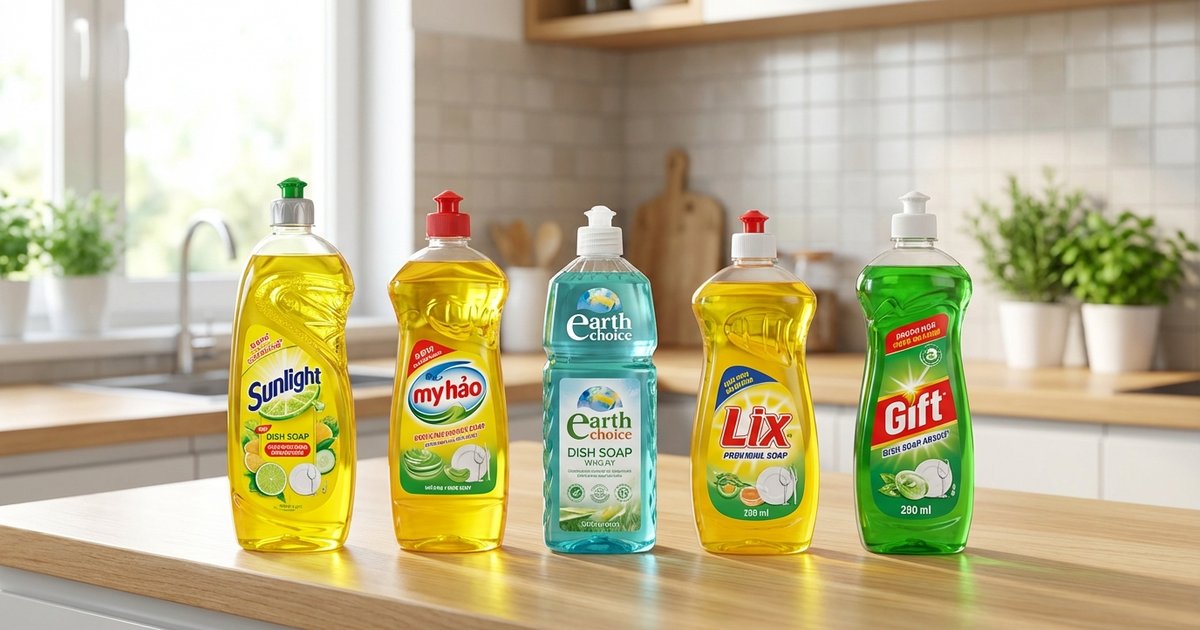 So sánh 5 nước rửa bát phổ biến nhất Việt Nam 2026