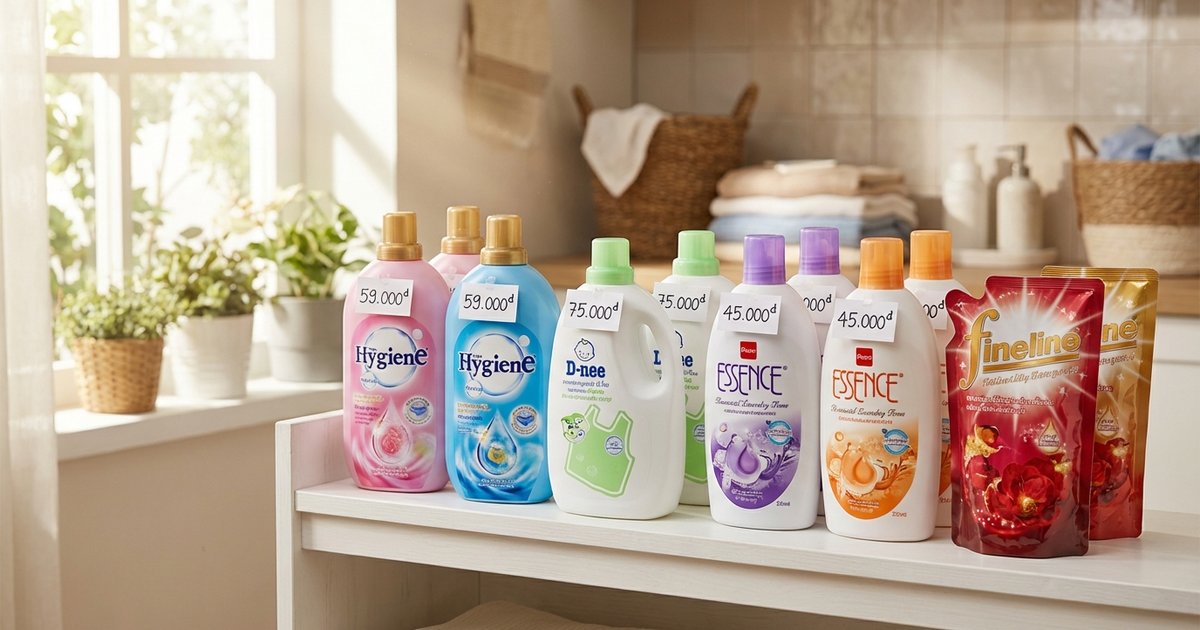 Bảng giá nước giặt Thái Lan cập nhật 2026
