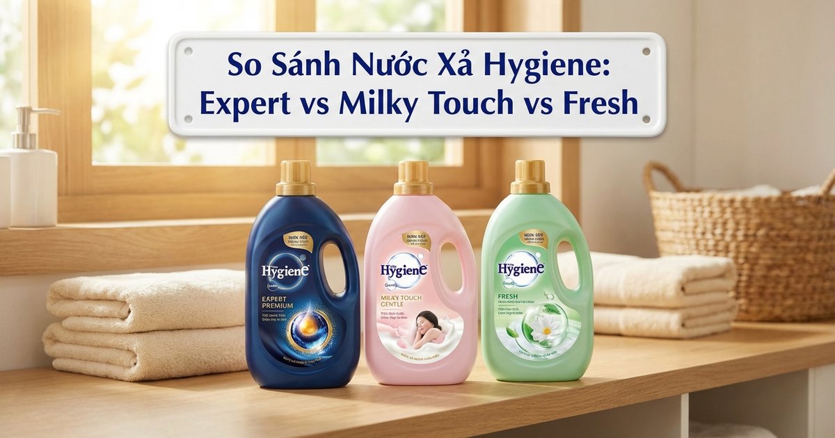 So Sánh 3 Dòng Nước Xả Hygiene: Expert, Milky Touch, Fresh – Chọn Dòng Nào?