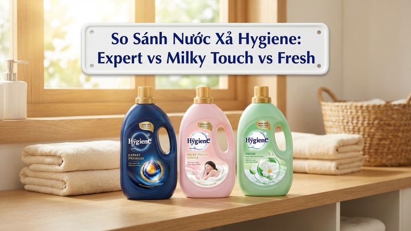 So Sánh 3 Dòng Nước Xả Hygiene: Expert, Milky Touch, Fresh – Chọn Dòng Nào?