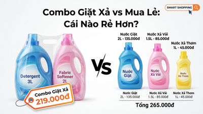 Nên Mua Combo Giặt Xả Hay Mua Lẻ? Tính Toán Chi Tiết