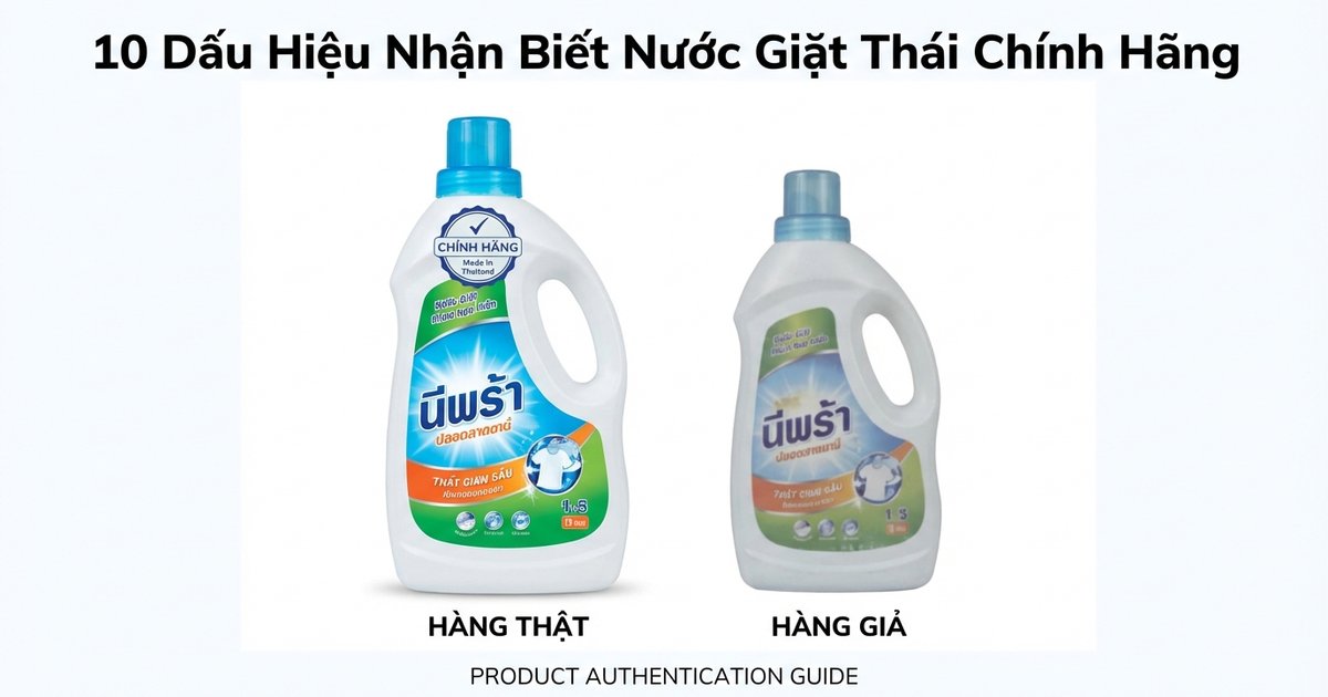 Cách Phân Biệt Nước Giặt Thái Chính Hãng Và Hàng Nhái: 10 Dấu Hiệu