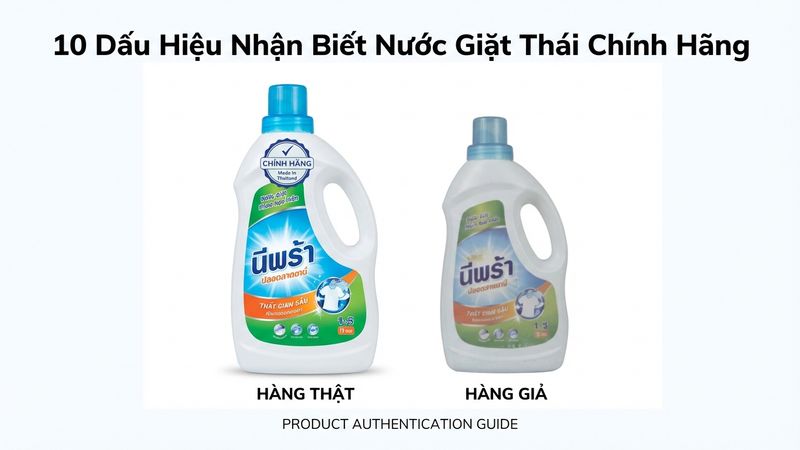 Cách Phân Biệt Nước Giặt Thái Chính Hãng Và Hàng Nhái: 10 Dấu Hiệu
