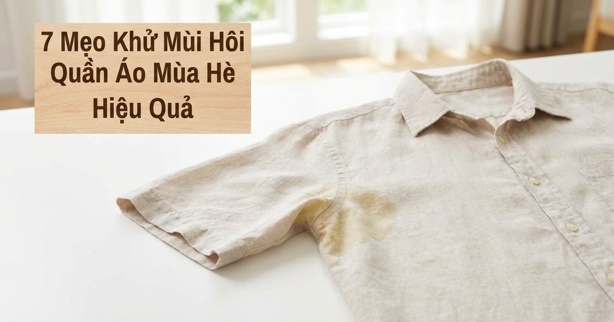Khử mùi hôi quần áo mùa hè oi bức: 7 mẹo hiệu quả