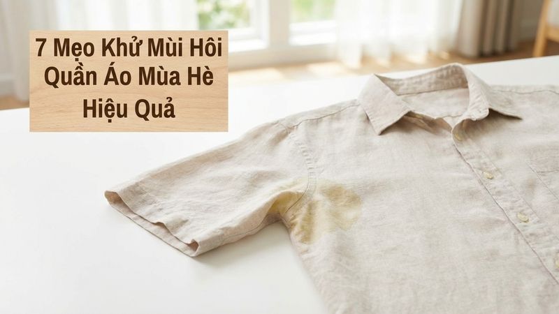 Khử mùi hôi quần áo mùa hè oi bức: 7 mẹo hiệu quả
