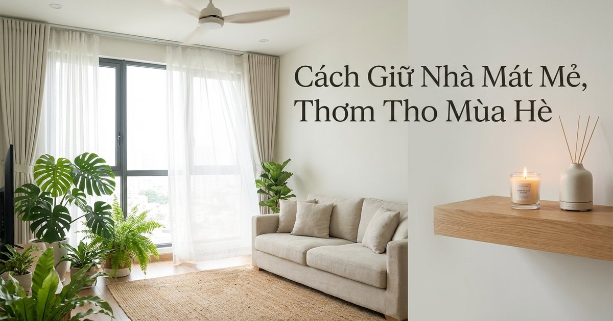 Cách Giữ Nhà Mát Mẻ, Thơm Tho Mùa Hè Không Tốn Kém