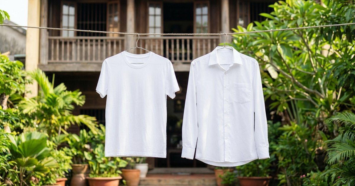 Mẹo giặt đồ trắng không bị ngả vàng mùa hè: 7 bí quyết