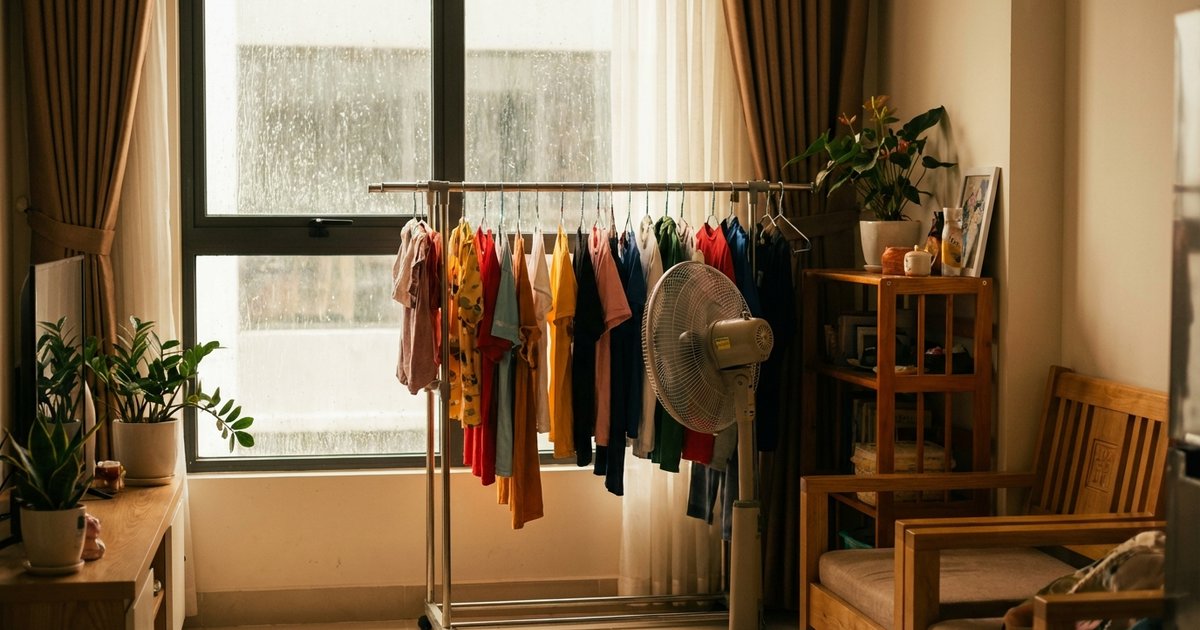 Cách giặt đồ khi trời mưa liên tục cả tuần: giải pháp thực tế
