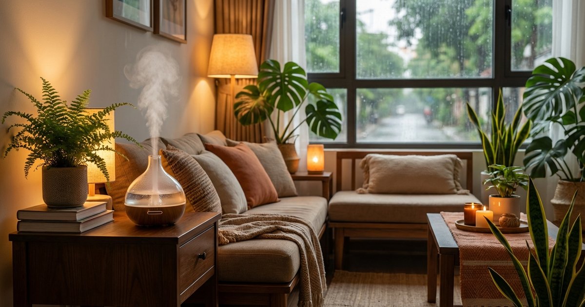 Mẹo làm thơm nhà mùa mưa bằng tinh dầu và nguyên liệu tự nhiên