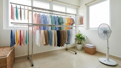 Cách chống dột, chống ẩm cho phòng phơi đồ mùa mưa