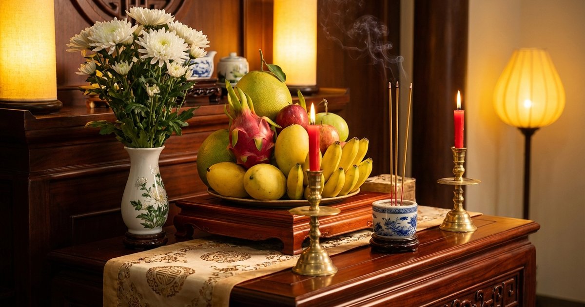 Cách chuẩn bị mâm cúng rằm tháng 7 đầy đủ: gia tiên và chúng sinh