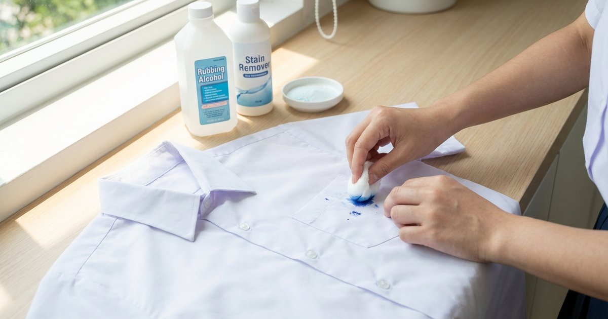 Cách tẩy vết bẩn mực, bút xóa trên đồng phục: mẹo cứu áo trắng