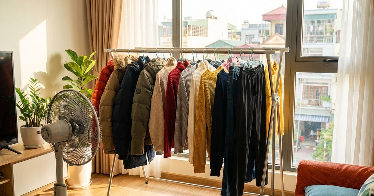 Cách giặt đồ mùa đông nhanh khô khi trời ẩm: 7 mẹo thực tế
