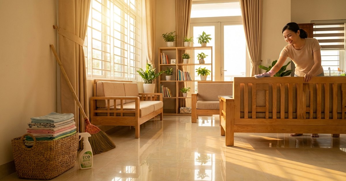 Cuối năm: tổng vệ sinh nhà cửa trước năm mới