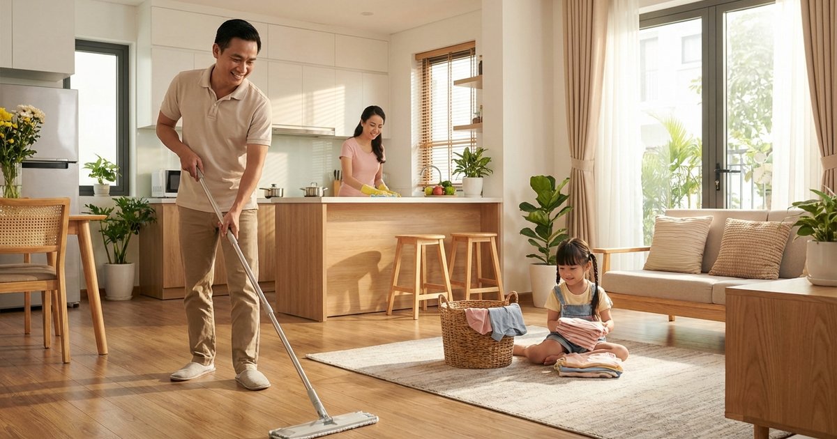 Cách chia việc nhà cho cả gia đình: ai cũng vui, không ai bị quá tải