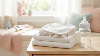 Cách giặt khăn sữa, yếm bé sạch khuẩn