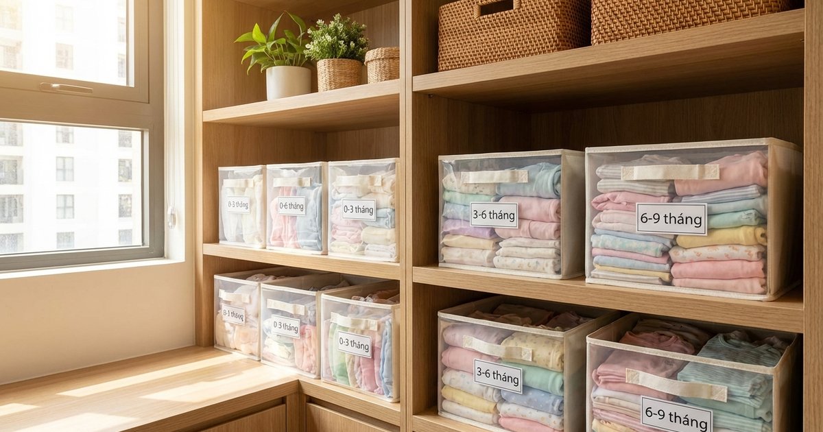 Cách bảo quản quần áo bé lớn nhanh không mặc: cất đúng, cho đi, bán lại