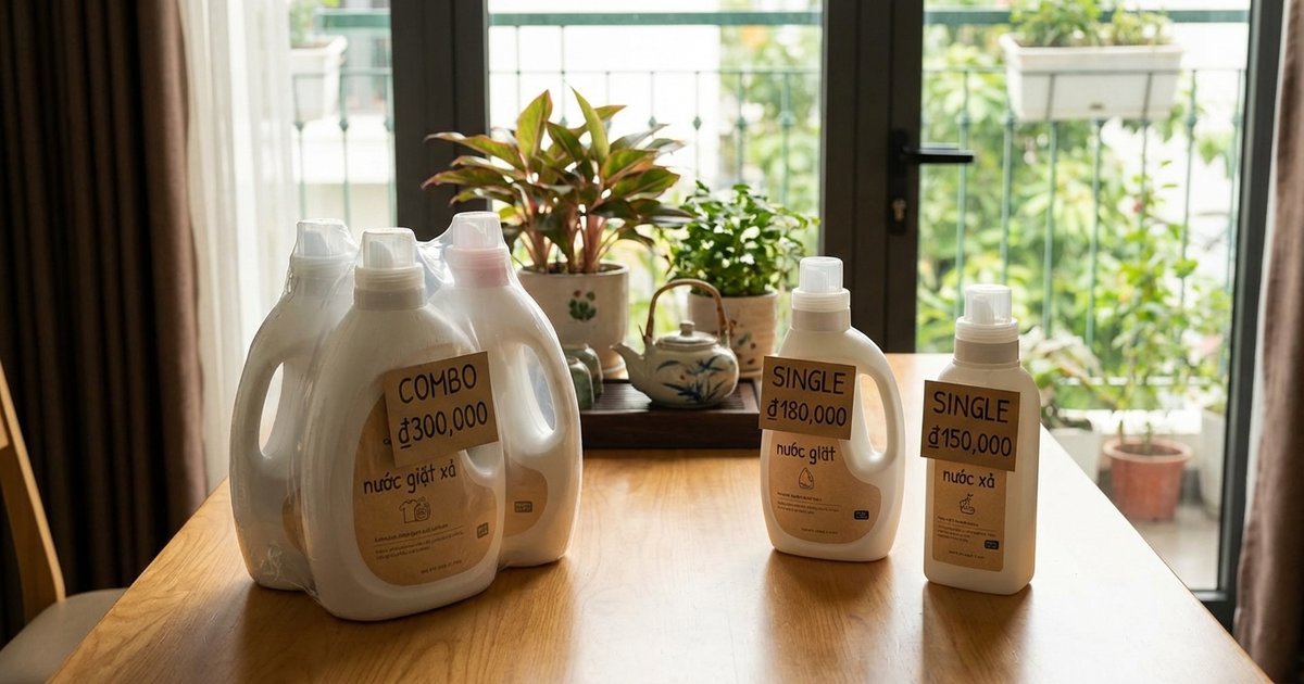 Mua combo hay mua lẻ: tính toán chi phí chi tiết cho sản phẩm gia dụng