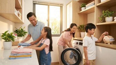Cách tiết kiệm chi phí giặt giũ cho gia đình: giảm 30% mỗi tháng