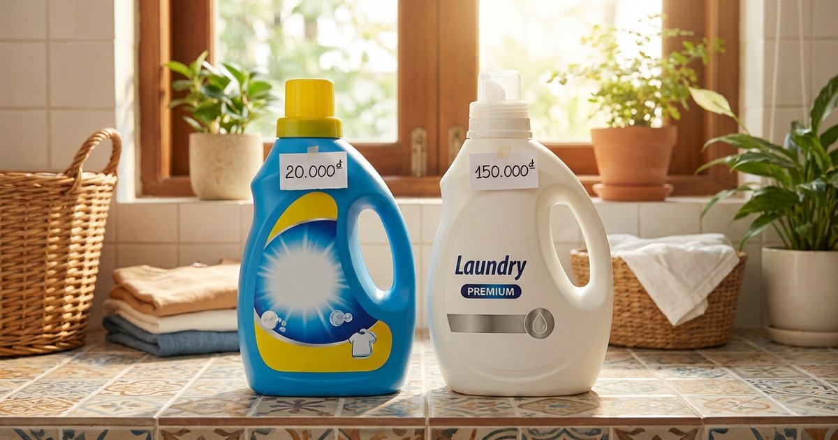Nước giặt đắt có tốt hơn nước giặt rẻ không? So sánh thực tế