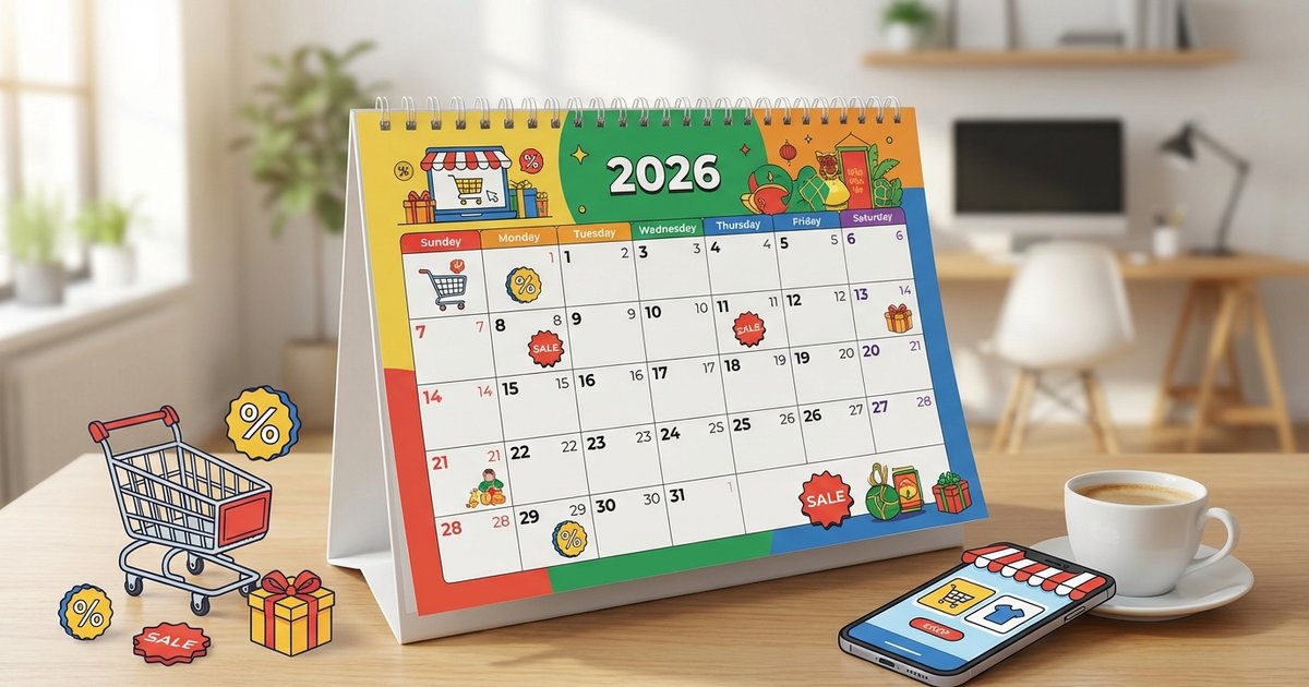 Lịch khuyến mãi online 2026: mua gì, khi nào để tiết kiệm nhất?