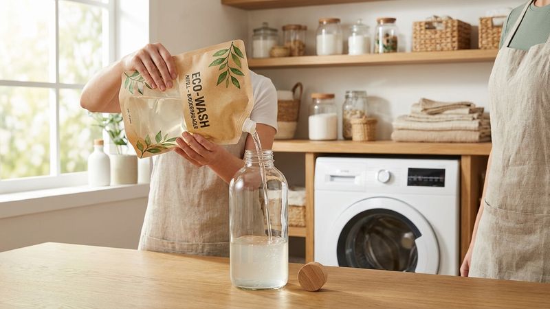 Nước giặt túi refill: lựa chọn tiết kiệm & xanh cho gia đình