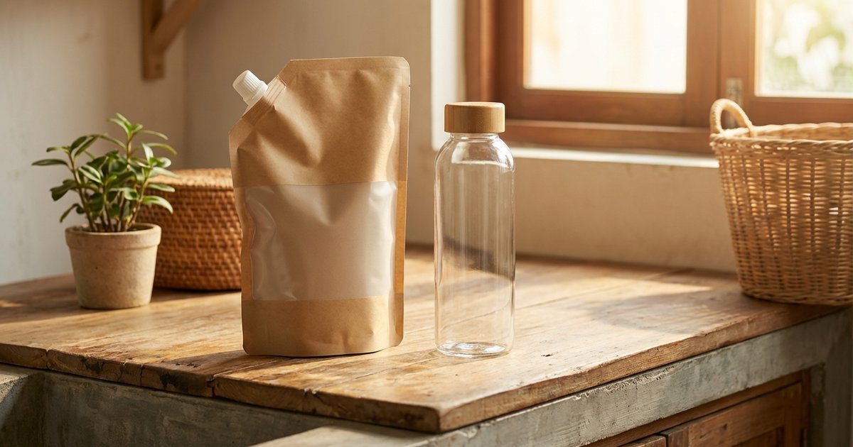 Nước giặt túi refill: lựa chọn tiết kiệm & xanh cho gia đình