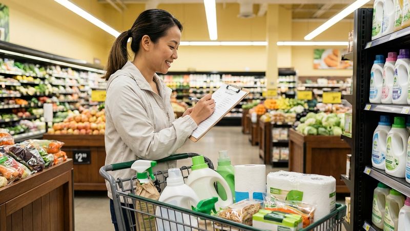 Checklist mua sắm hàng tháng cho gia đình 4 người: đầy đủ & tiết kiệm