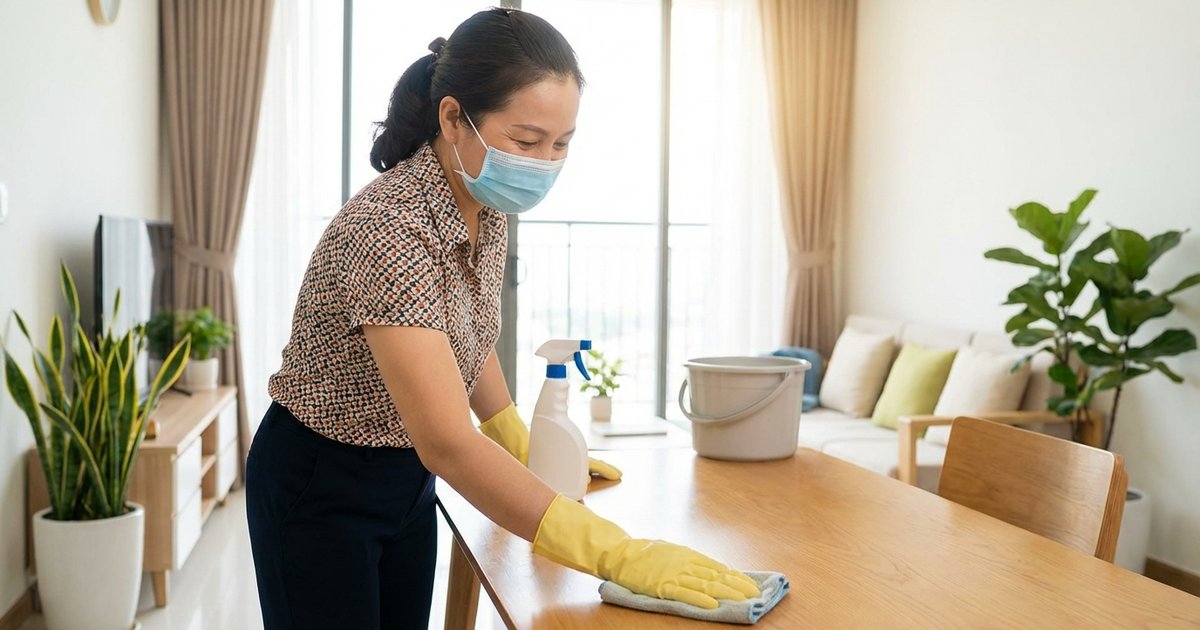 Cách bảo vệ sức khỏe khi dọn dẹp, tẩy rửa nhà cửa
