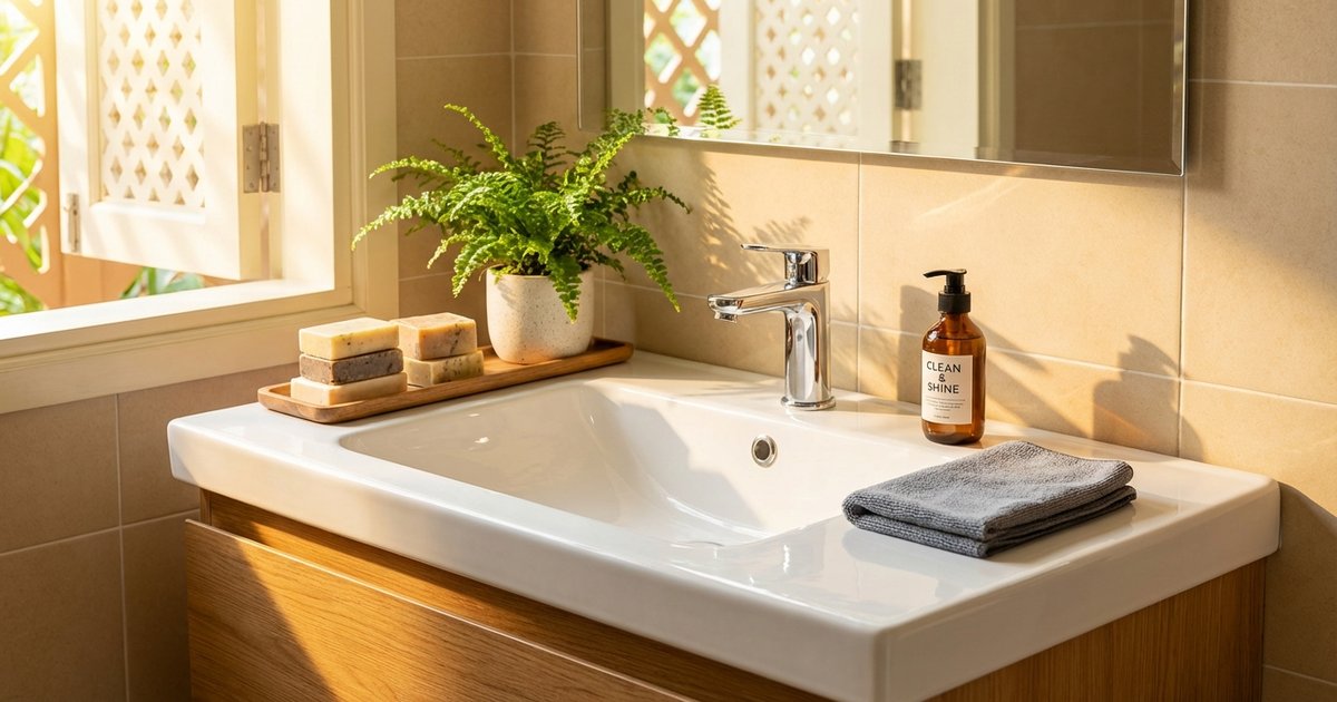 Cách vệ sinh bồn rửa mặt lavabo hết cáu