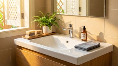 Cách vệ sinh bồn rửa mặt lavabo hết cáu