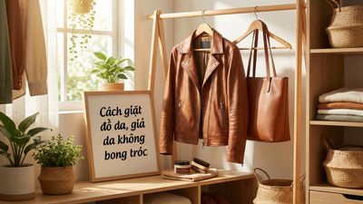 Cách giặt đồ da, giả da không bong tróc