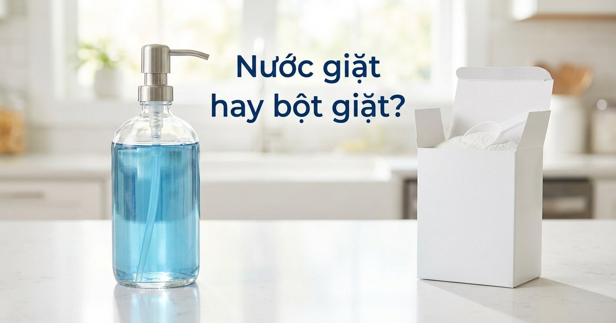 Nước giặt hay bột giặt: nên dùng loại nào?
