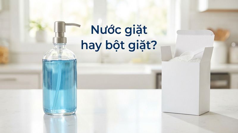 Nước giặt hay bột giặt: nên dùng loại nào?