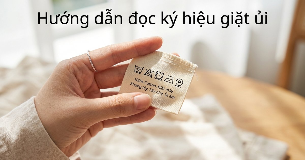 Hướng dẫn đọc ký hiệu giặt ủi trên nhãn quần áo