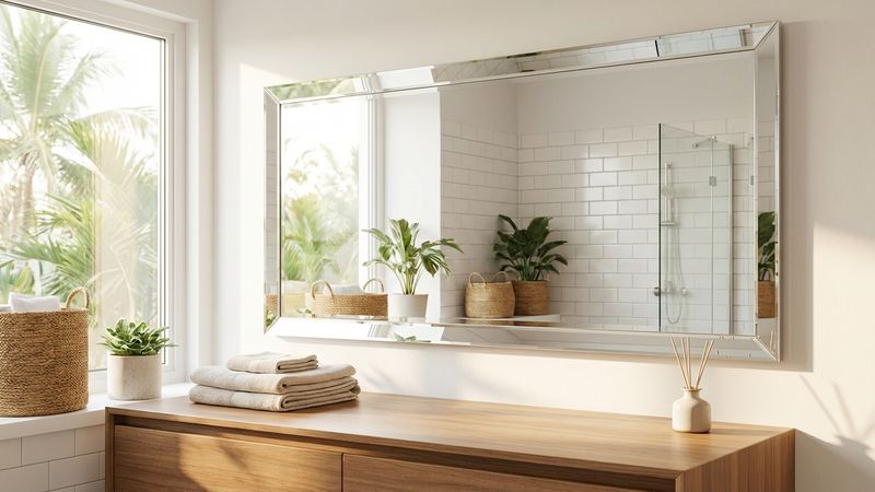 Cách vệ sinh gương nhà tắm không mờ: sáng bóng như mới